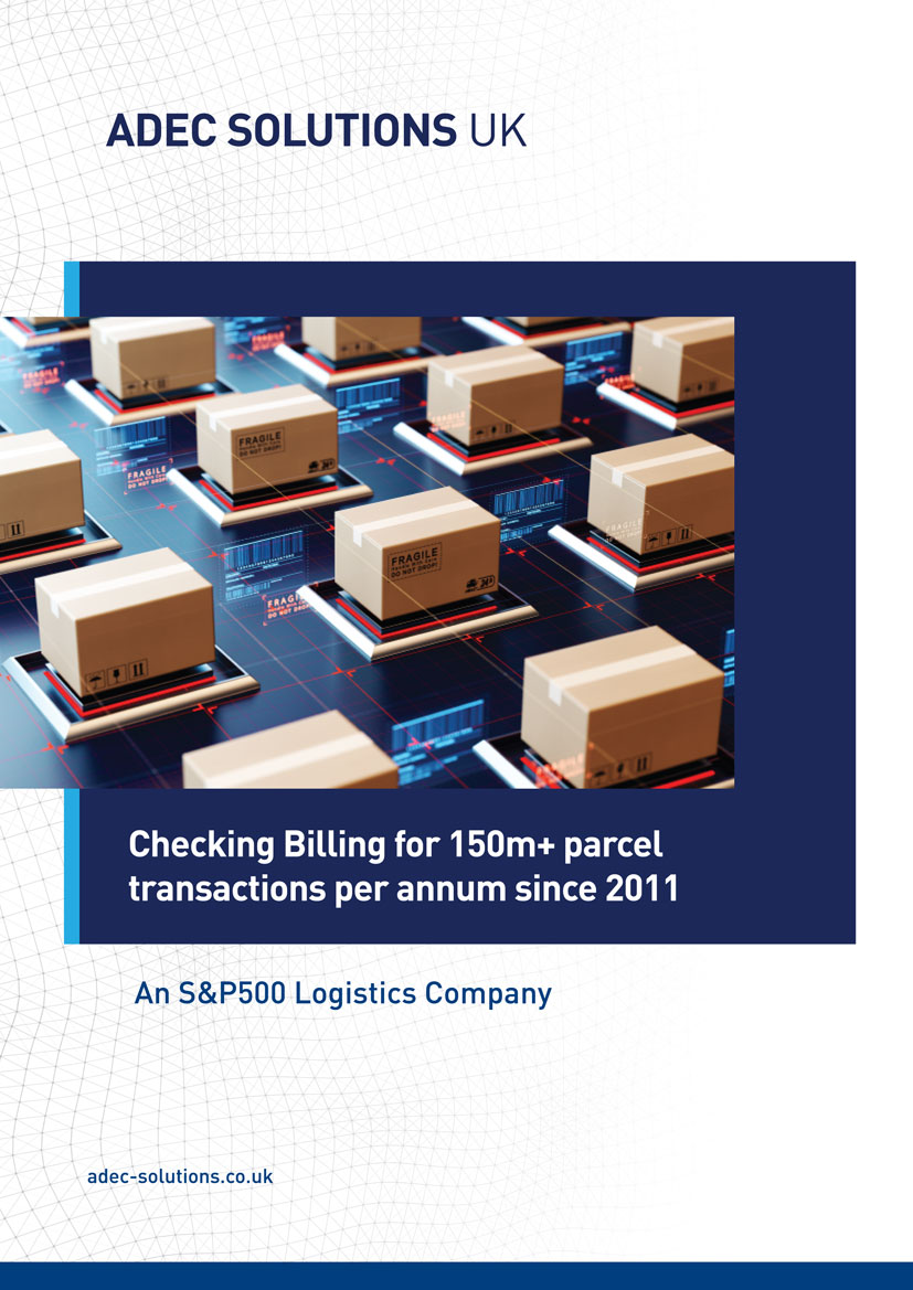 Checking Billing for 150m+ parcel transactions per annum since 2011 image